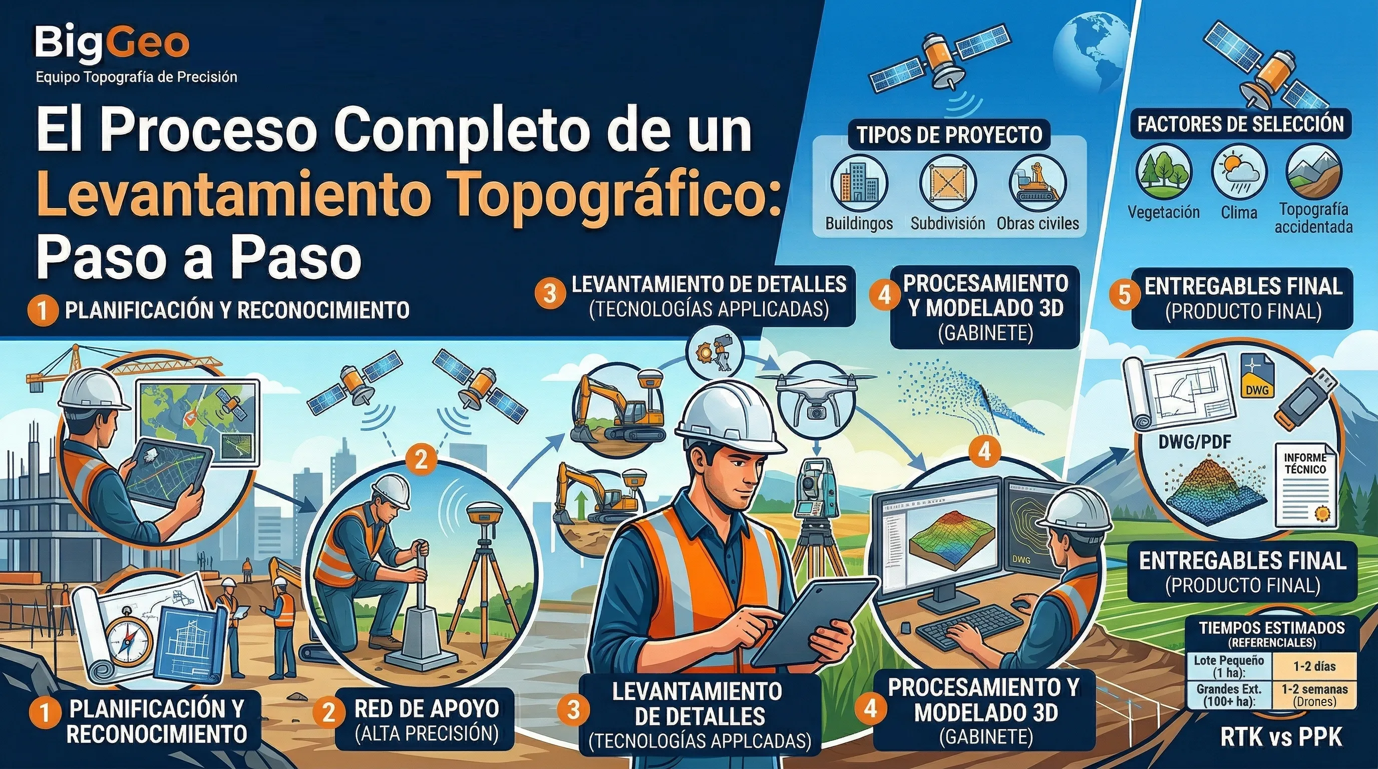 El Proceso Completo de un Levantamiento Topográfico: Paso a Paso